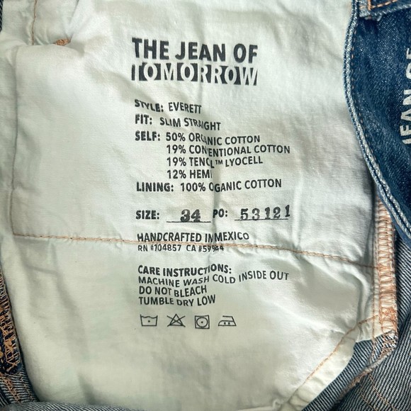 NWT AG Adriano Goldschmied Everett Slim Straight The Jeans of Tomorrow size 34 - Picture 5 of 7